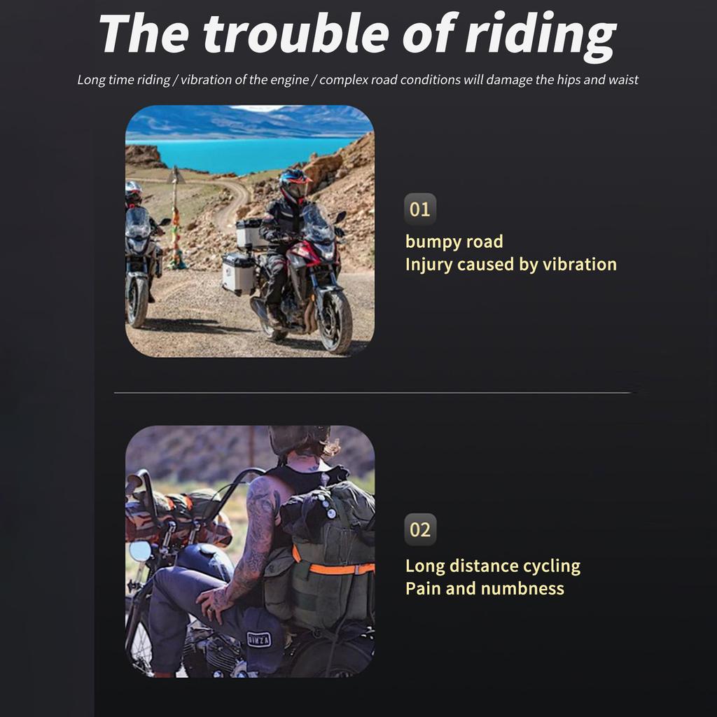 Motorcycle Silicon Seat Cushion,Ergonomic Cushion ,Pressure Relief Ride for Riding To Relieve