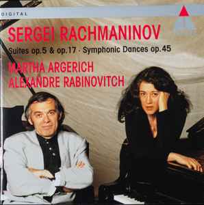 CD SERGEY RACHMANINOV, MARTHA ARGERICH - Suites 1 & 2  9031747172 Teldec 1992 Europe Classical Used
