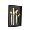 Stainless steel western tableware stone pattern steak knife and fork dessert coffee spoon four-piece set western restaurant