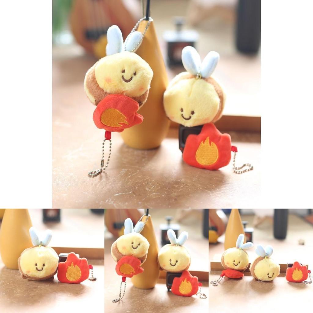 Adorable Cute Plush Bee Magnetic Keychain Soft Toy Bag Charm For Kids 11cm