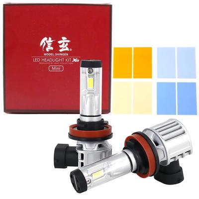 LED Headlights and Fog Lamps for Shingen XR Mini, H8, H9, H11, and H16, All-in-One, 3000K, 4300K, 6500K, 8000K, 10000K, 12V