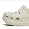 Crocs Classic Crush Platform Common Platform Slippers Bone White 207521 2y2
