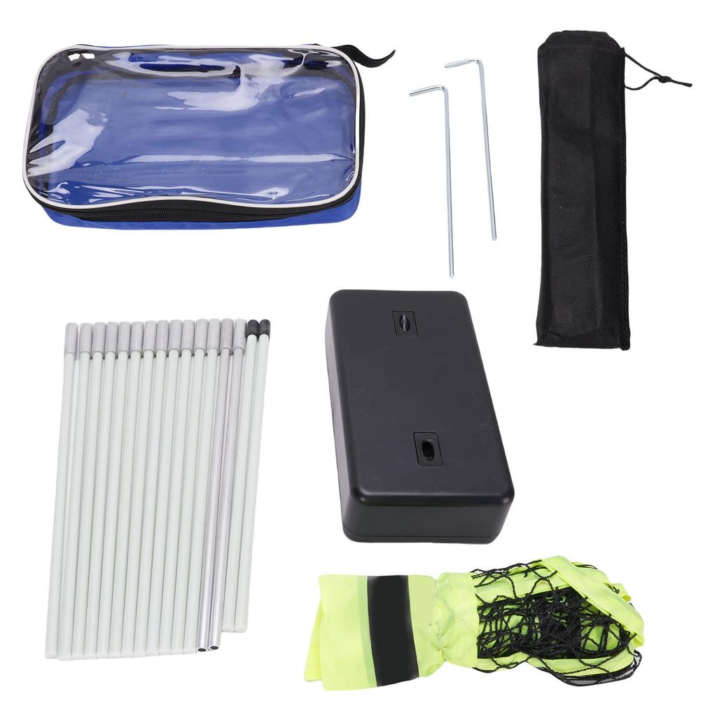 Portable Badminton Net Quick Setup Standard Badminton Net with Freestanding Base for Beach Backyard 