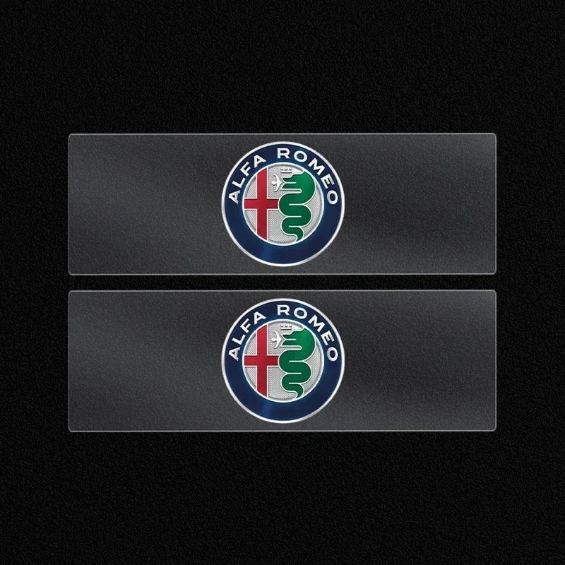 2026 Quente Alfa Romeo 1/2/5/10 Peças Autocolantes de Carro Emblema Decalques de Decoração Automóvel Autocolantes para Limpa para-brisas para Alfa Romeo 4C 159 Spider Giulia