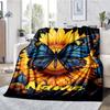 Custom Name Butterfly Theme Printed Blanket - Perfect for Couch, Bed, Travel & Outdoor Use | Machine Washable, Cozy & Durable.