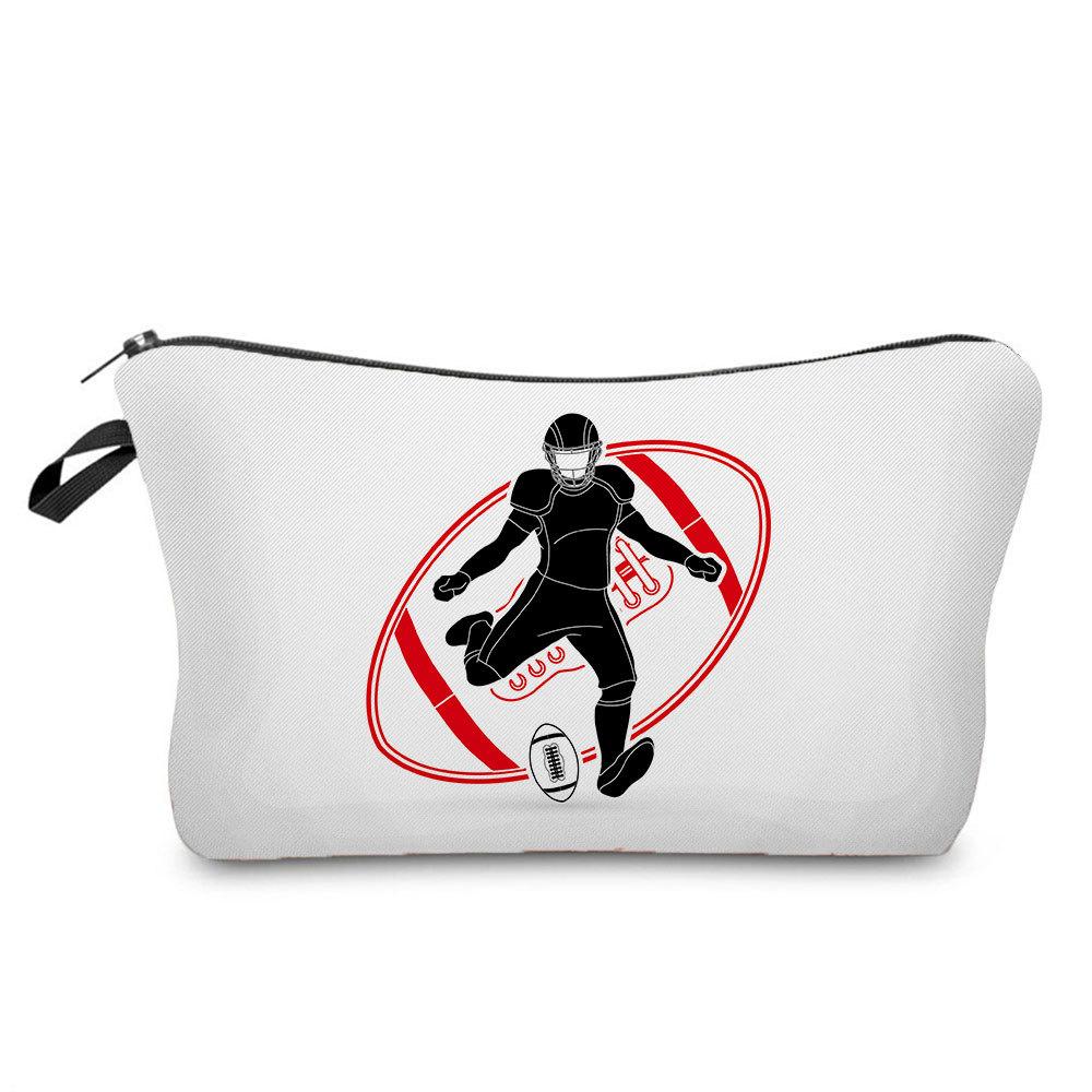 Women athlete Print Cosmetic Bag Toiletries Organize Travel Storage Case 6681