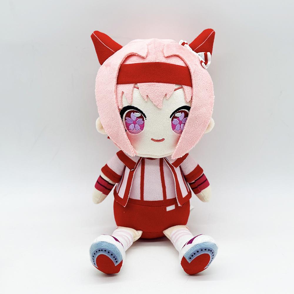 Anime Agnes Tachyon Cartoon Uma Musume Plush Toy Cute Stuffed Plushie Pillow Doll for Kid Birthday Christmas Gift