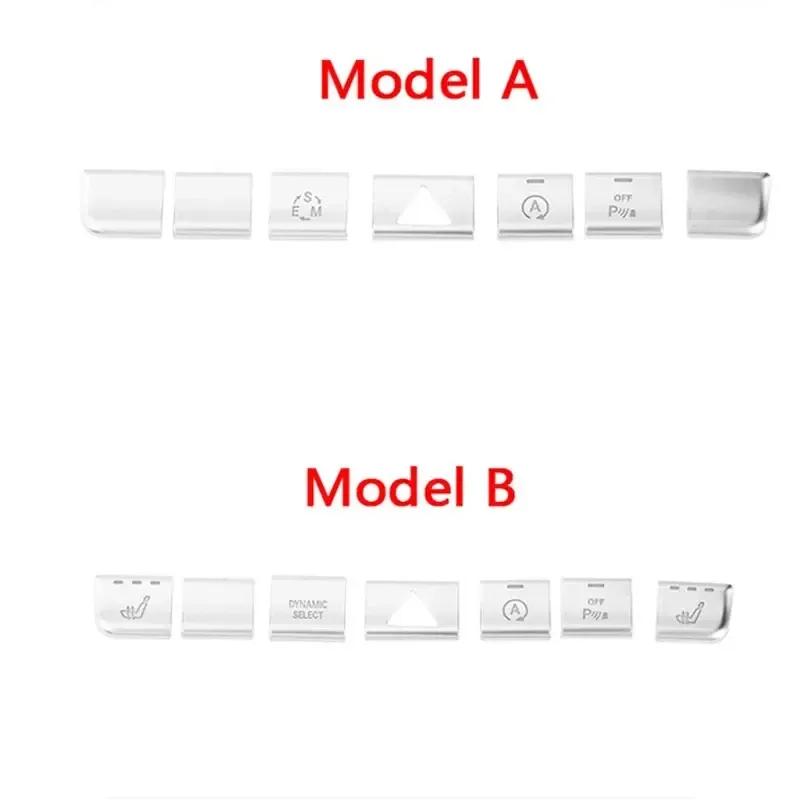 Car Interior Sticker Multimedia CD Button Decoration Suitable for Mercedes Benz GLA X156 CLA C117 A B Class W176 W246