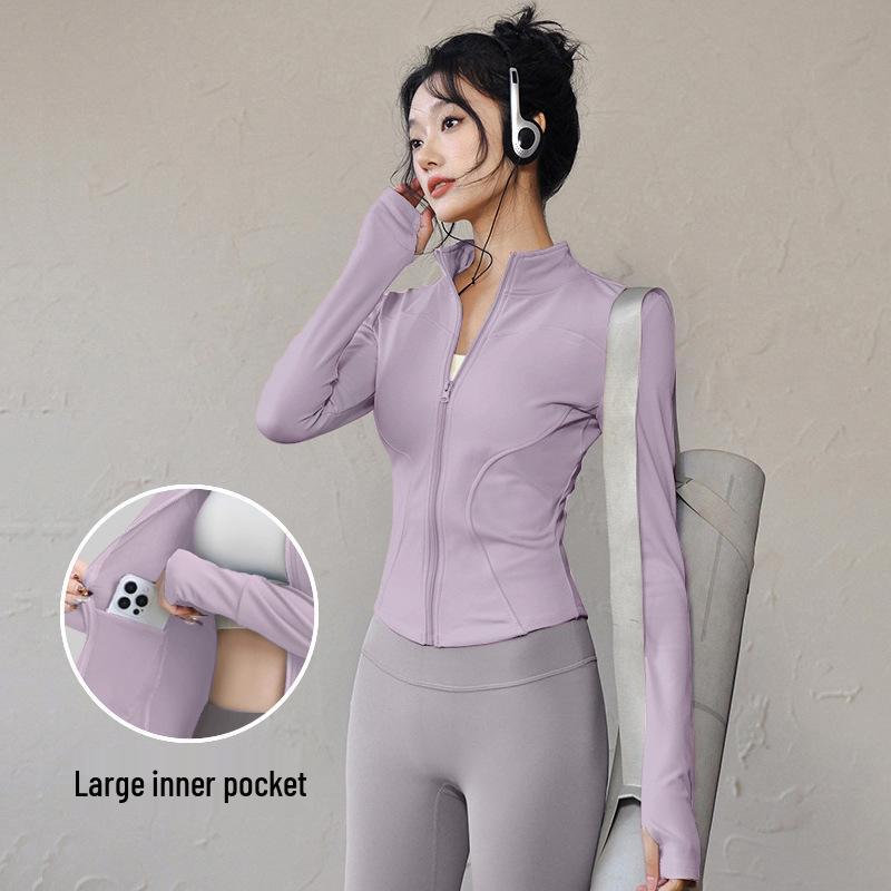 Women's Quick-Dry Slim-Fit UV-Protection Ice Silk Yoga Jacket, Summer 2025