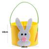 Easter Tote Bag High-Quality Rabbit Egg Chicken Tote Easter Felt Basket Charming Colorful Snack Bag For Spring Parties Home