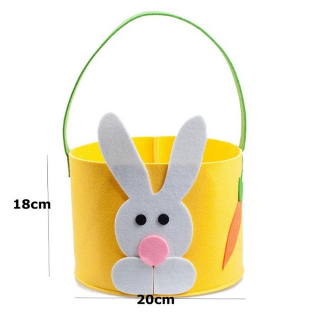 Easter Tote Bag High-Quality Rabbit Egg Chicken Tote Easter Felt Basket Charming Colorful Snack Bag For Spring Parties Home