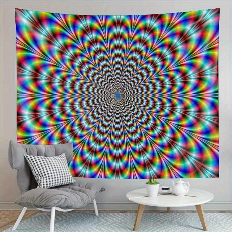 VIKAMA Vibrant Spiral Halo Art Tapestry Artistic Home Decor Suitable For Bedrooms Offices And Living Rooms Home Decor