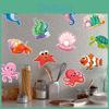 Underwater Birthday Wall Stickers With Starfish Turtles Sharks Design For Kids Party Decorations And Photo Props