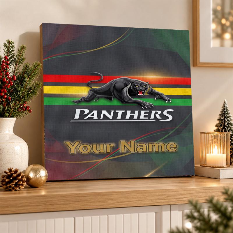 Penrith Panthers Custom Name Text 5D Diamond Painting Kit DIY Full Drill Diamond Art Decoration
