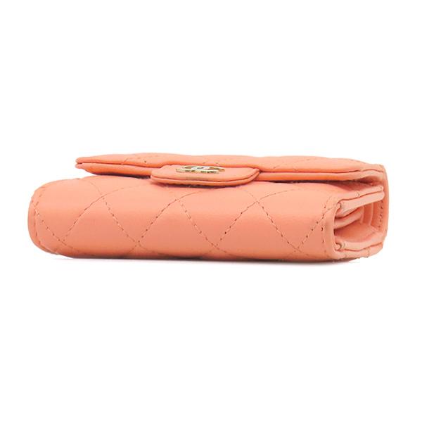 CHANEL AP0229 Matrasse matelasse small walletTri-fold wallet leather Array