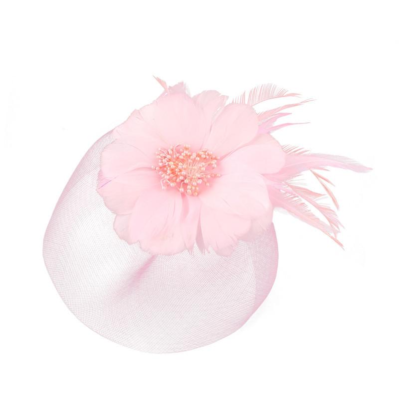 Kadın Çiçek Saç Tokası Kafa Bandı Mini Silindir Şapka Düğün Fascinator Kraliyet Ascot Yarışı