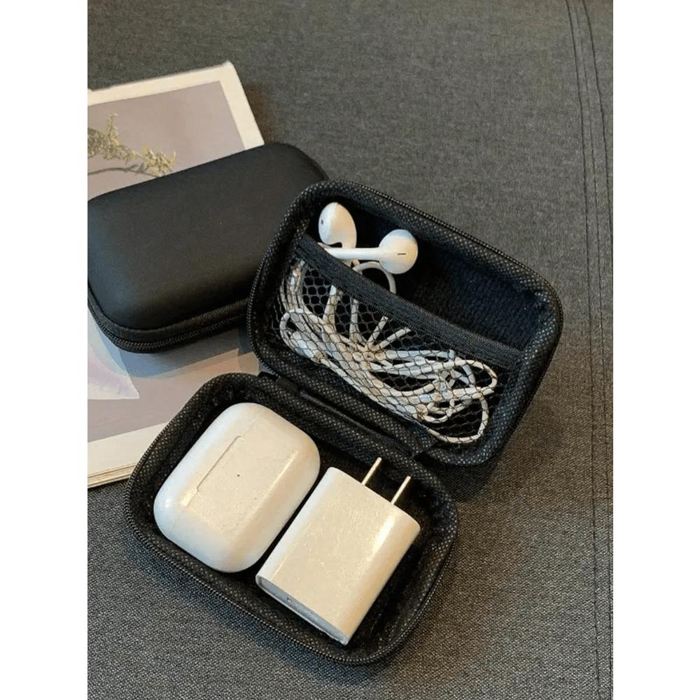 

1 Pc Portable Coin Purse, Headphone Bag, Earphone Carry Case,Travel Storage Bag, Makeup Bag, Vacation, Christmas Gift one-size