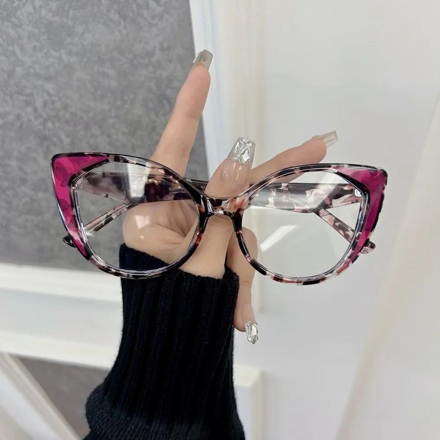 Premium Fashion Trendy Cat Eye Eyeglasses Frames ladies Men Transparent Clear  Designer Optical Colorful Frame Oculos