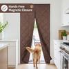 Magnetic Thermal Insulated Door Curtain for Winter Summer Door Cover Hands Free Waterproof Energy Saving Privacy Screen