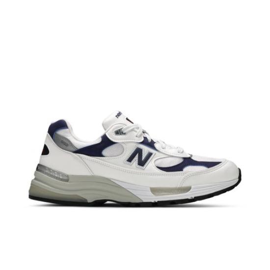 

New Balance 992 Made in USA White Navy M992EC Men s Shoes EU 39.5 белый/синий