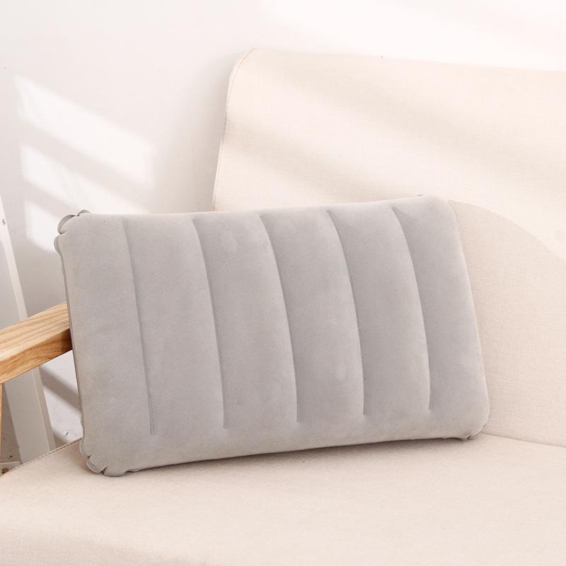 Portable Inflatable Travel Pillow: Lumbar Support for Camping, Train, Airplane, Nap, & Prone Sleeping