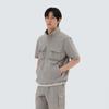 Route Stand Neck Short Sleeve Anorak Fog Gray (S25MMRAN64)