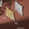 New Popular Jewelry Claw Chain Long Tassel Gradual Change Color Earrings Bride Stage Atmosphere Earrings