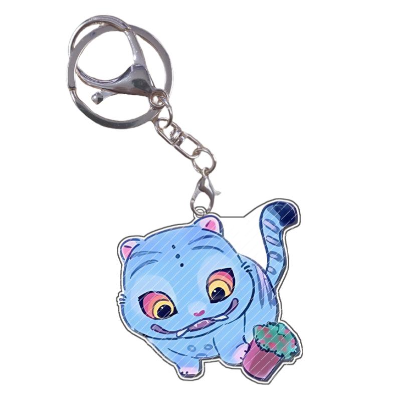 Acrylic Keychain KPop Demon Hunters Rumi Mira Zoey Jinu Baby Saja Celine Bobby Cartoon Anime Characters Gift Pendant Decoration