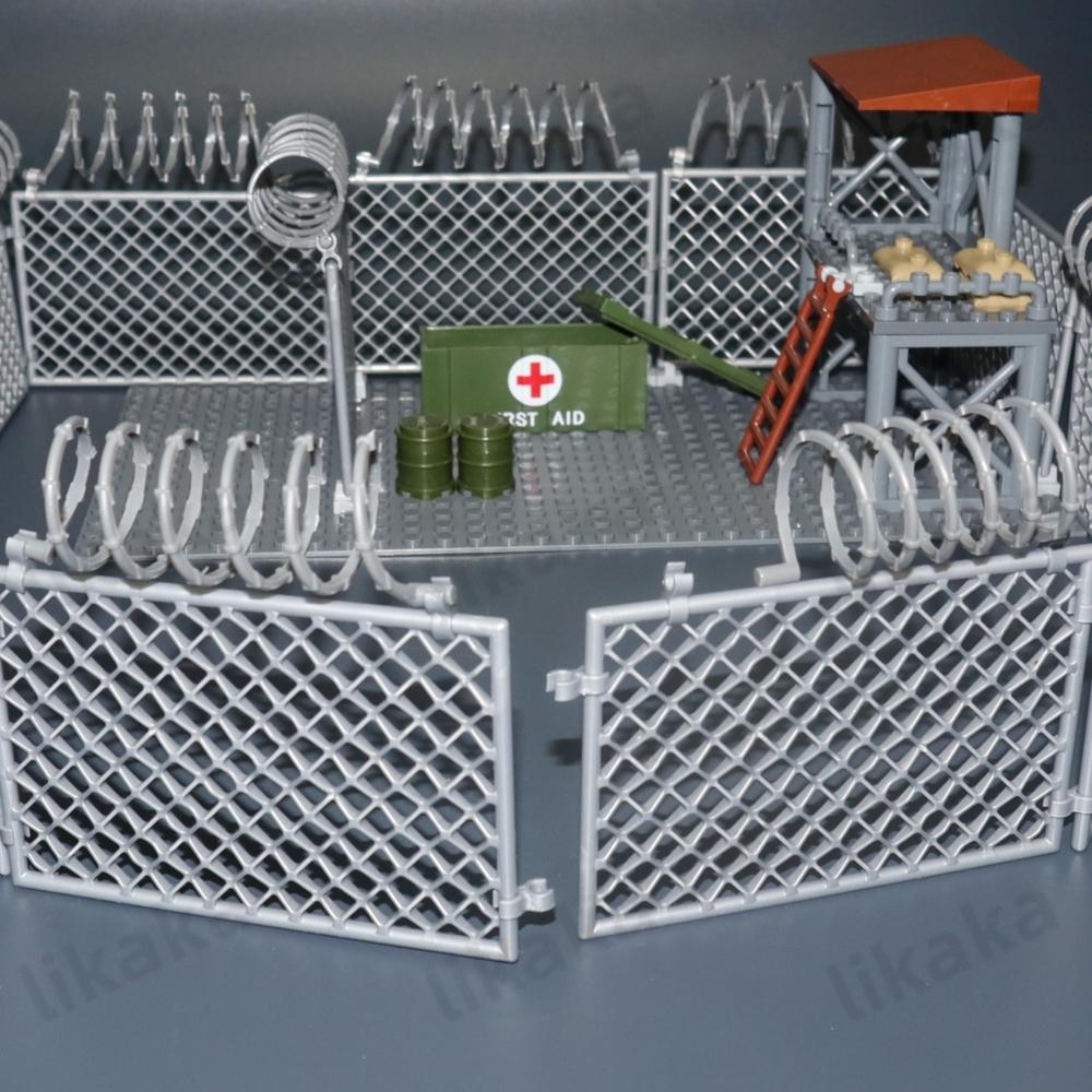 Military Weapons Base Building Blocks Toys Compatible Army Blocks Construction Bricks Toys for Boys Kids Birthday Gifts