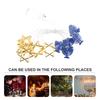 Hanukkah Six-Pointed Star String Light Battery Operated LED Decor Lights for Living Room Bedroom Room Party Festive