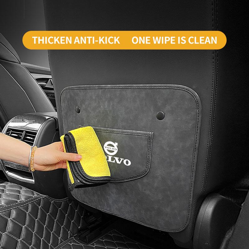 Car Seat Backrest Anti Kick Pad Auto Interior Accessories for Volvo XC60 S90 XC90 S60 XC40 V60 V90 S40 Volvo EX30 C40 C70