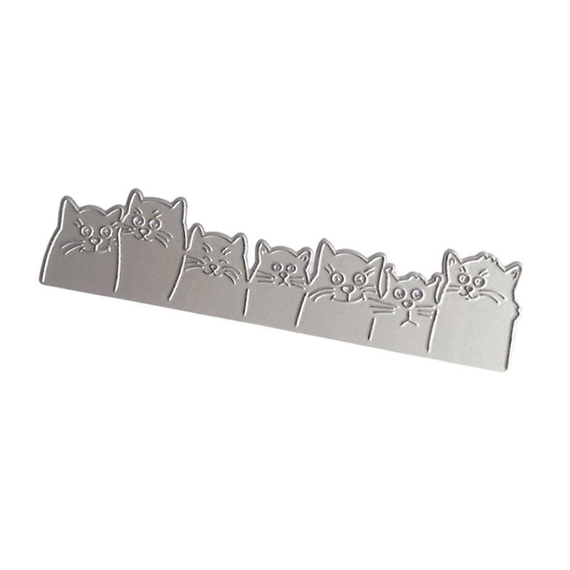 Cats Die Cut Metal Embossing Stencils Carbon Steel Cutting Die for Card Making China Mainland