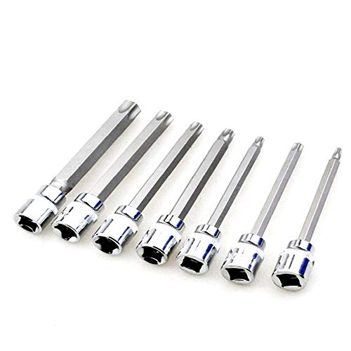 [SCGEHA] Torx-Steckschlüsselsatz, 3/8 Zoll, 7-teiliges Set, Torx-Schlüssel