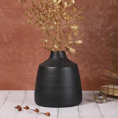 Blumenvase für das Wohnzimmer Metall-Blumentopf für die Wohnzimmer-Dekoration | Antikes Minimalistisches Mittelstück für Konsolentisch & Heimdekoration