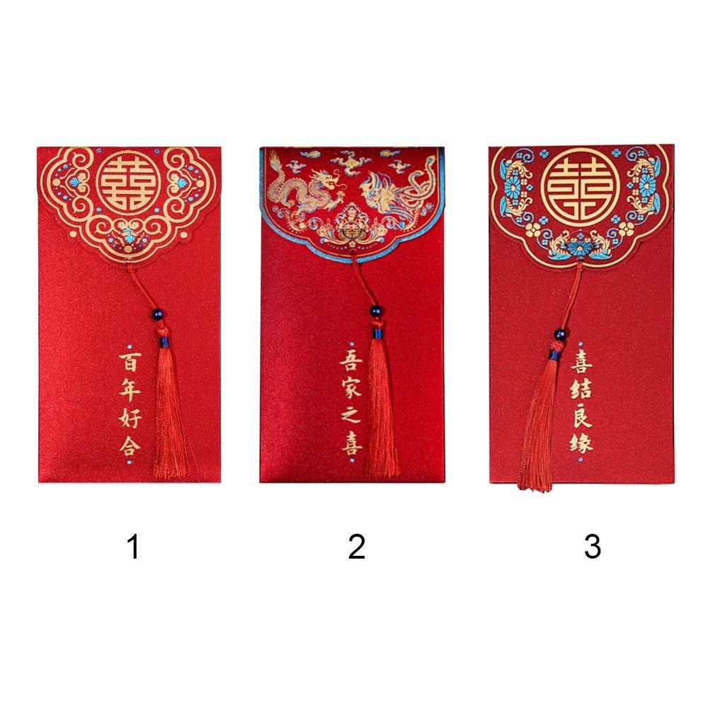 Gift 10pc Wedding Spring Festival Chinese Red Envelope Money Envelopes Money Packets Lucky Money