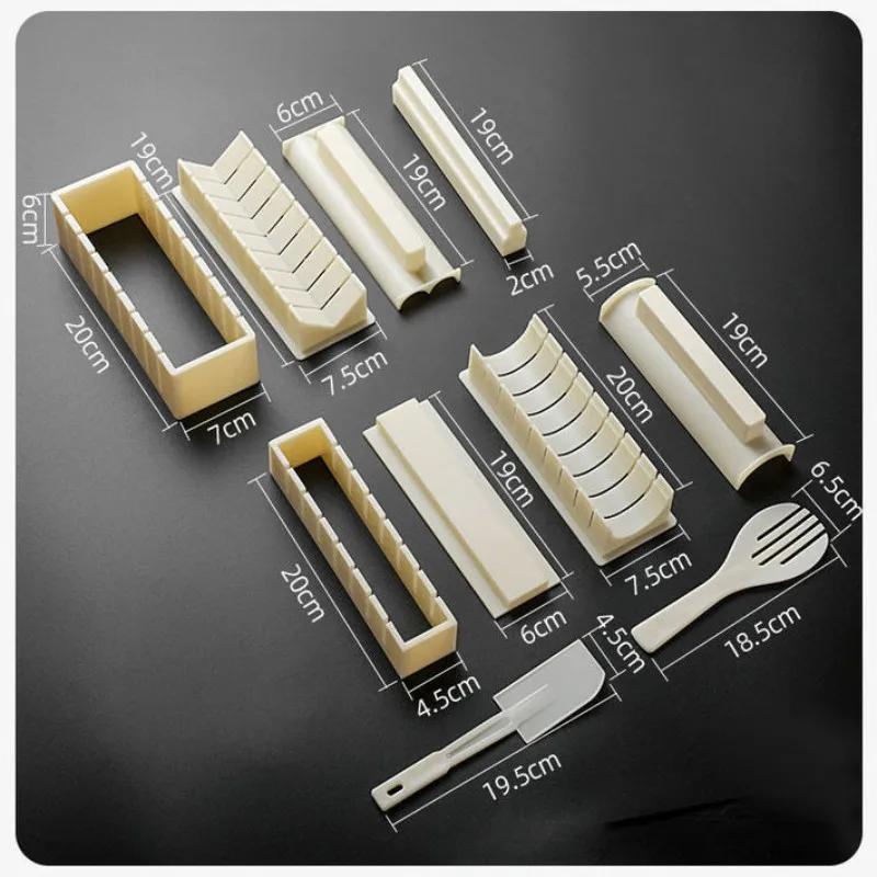 Sushi Making Kit Japansk Rice Ball Kake Rullform DIY Hjem Sushi Verktøy Plast Kjøkken Sushi Maker Verktøysett