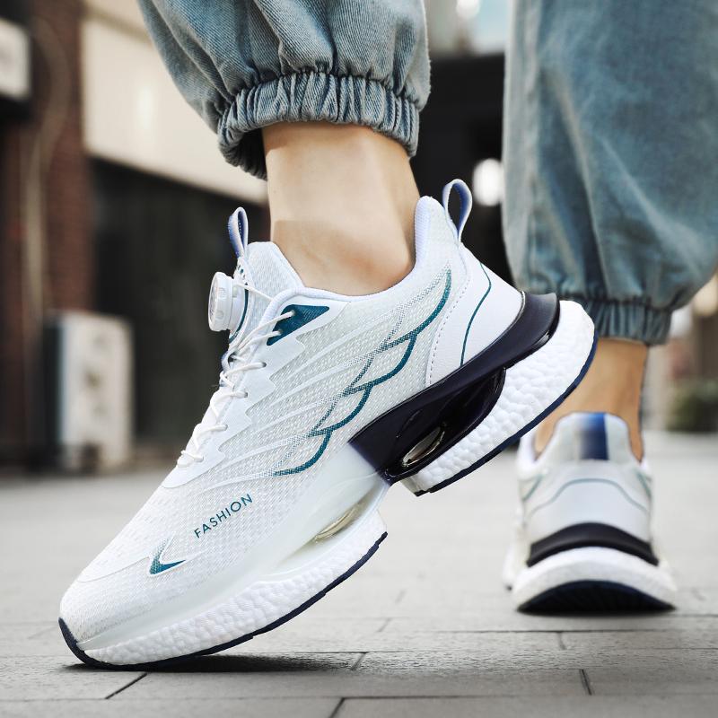 Sommer Spinnknopf Laufen Student Popcorn Stoßdämpfung Atmungsaktiv Lässig Sport Trendschuhe