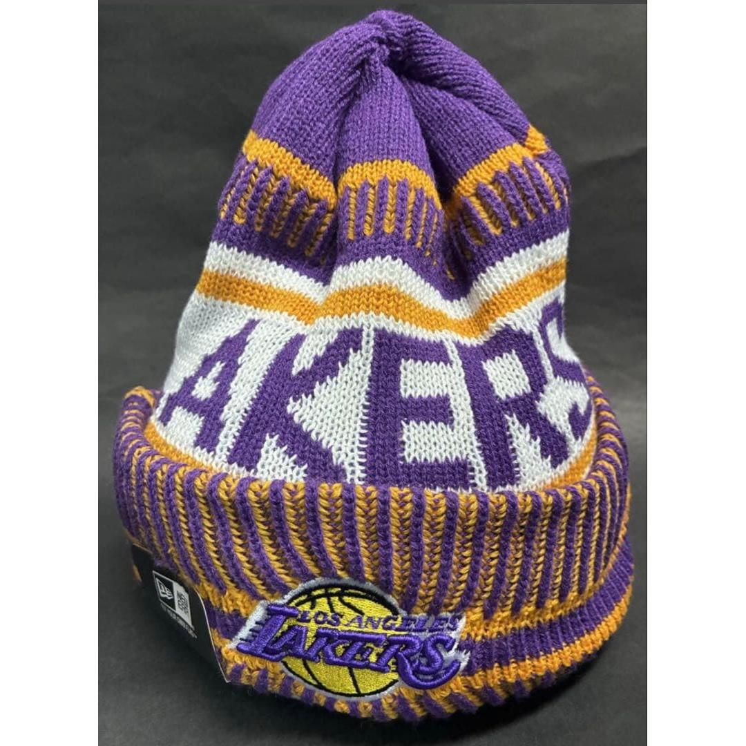 Used Beanie (knit cap) Lakers x New Era Men s and Women s NBA