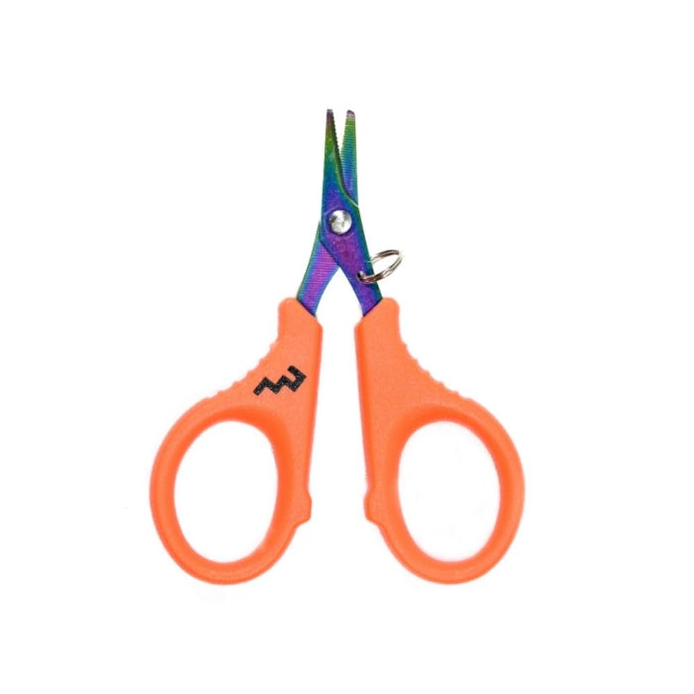 MARUSHINGYOGU (Marushin Fishing Gear) Sharpness Scissors, Compatible with PE Line, Orange