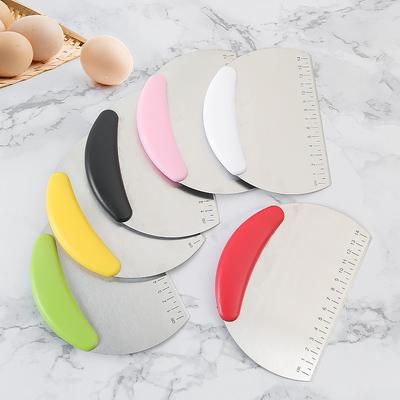 Scaled Flour Dough Cutting Knife, Milk Prick Sugar Non-cutting Knife Baking Tool Wholesale Stainless Steel Single-sided Cutting