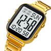 Skmei Men Digital Watches Luxury Stainless Steel Strap Dual Time Zone Man Sports Bracelet Watch 30M Waterproof Male Alarm Clock
