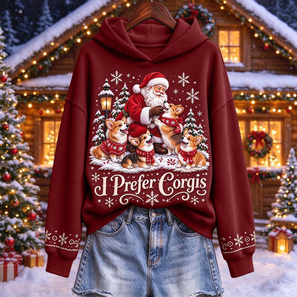 Herren Weihnachtspullover Hoodie, Lässiges Kapuzensweatshirt für die Feierparty und Winterkleidung
