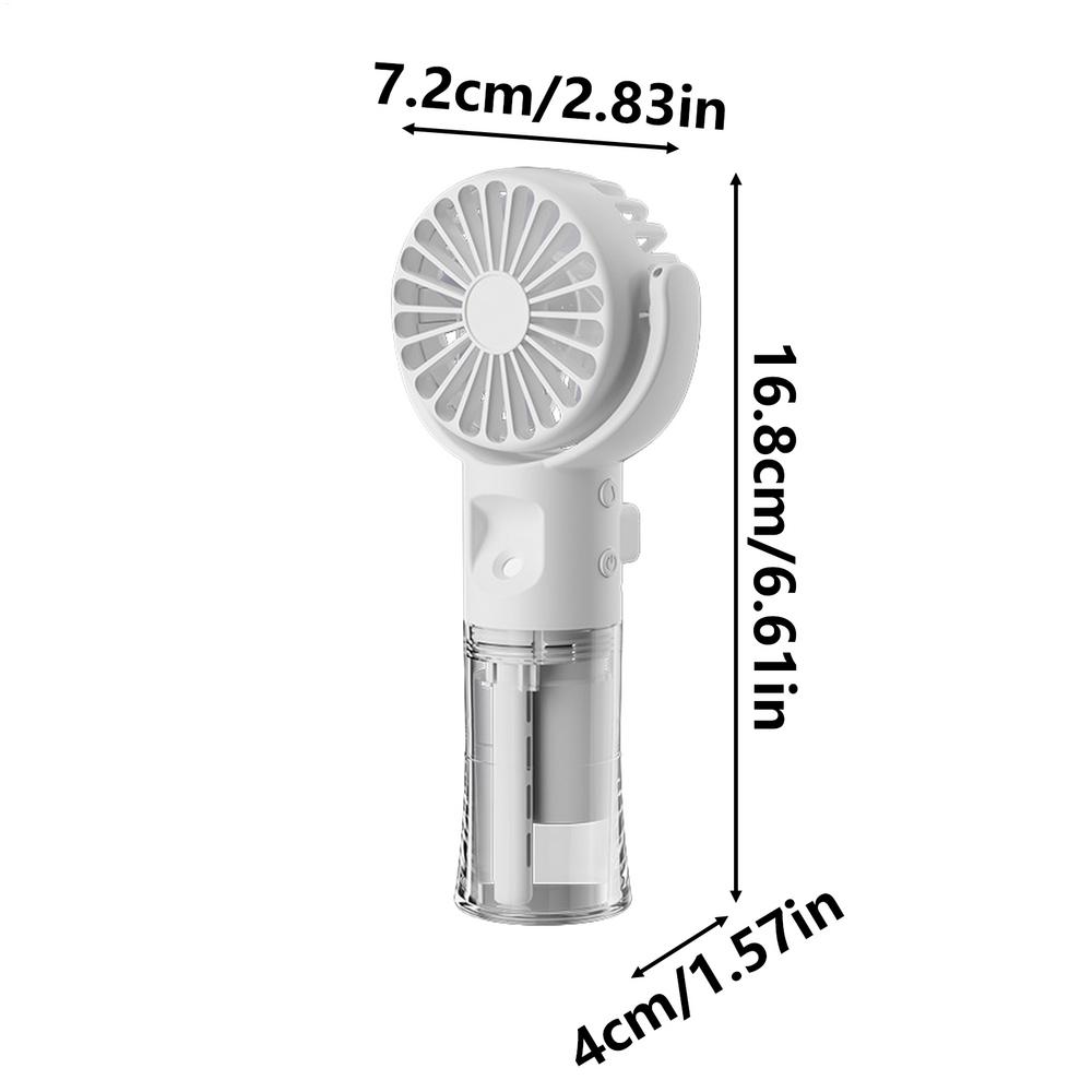 Handheld Spray Fans USB Rechargeable Portable Misting Fan 4-speed Adjustable Instant Cooling Mist Fan for Summer Outdoor Travel