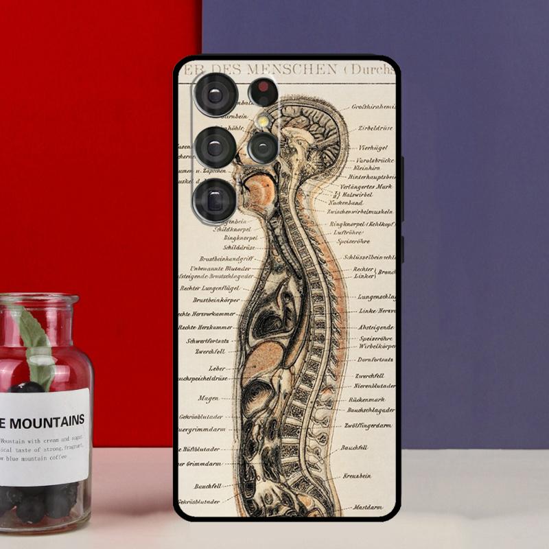 Medical Human Organs Brain Funda Case For Samsung Galaxy S25 Ultra S9 S10 S20 S21 FE S22 S23 Plus S24 Ultra Phone Cover