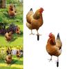 Garten Hahn Statue Acryl Hühner Skulptur Für Hofdeko Wetterfeste Henne Figur Für Bauernhof Terrasse Rasen Hinterhof Zuhause