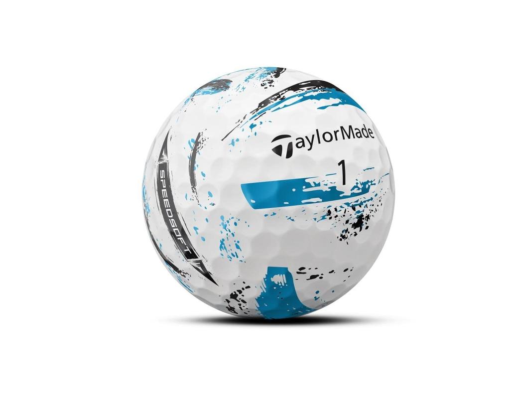 TaylorMade TMJ24 SpeedSoft INK BLU (12-Pack) SpeedSoft Ink Blue Golf Balls, 2024 Model, Blue