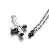 A Popular Cross-shaped Perfume Bottle Necklace In Japan and South Korea, an Eco-friendly Alloy Pendant Necklace Accessory