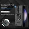 S25 S24 S23 Ultra 5G 2024 Armor Camera Slide Case For Samsung Galaxy S24 FE Ring Back Cover For Galaxy S25 S 24 23 Plus Funda