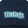 LOLONG VINTAGE NEEDLEPOINT HAT - NAVY