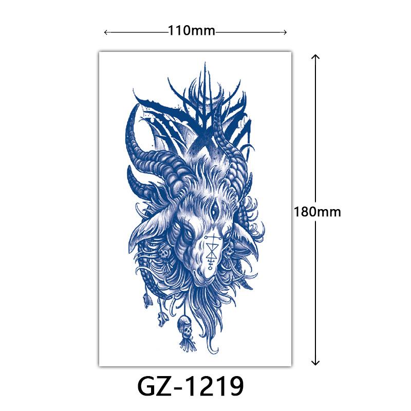 Herbal Tattoo Stickers, Juice Tattoo Stickers, Semi-Permanent English Letter Tattoo Stickers Tattoo